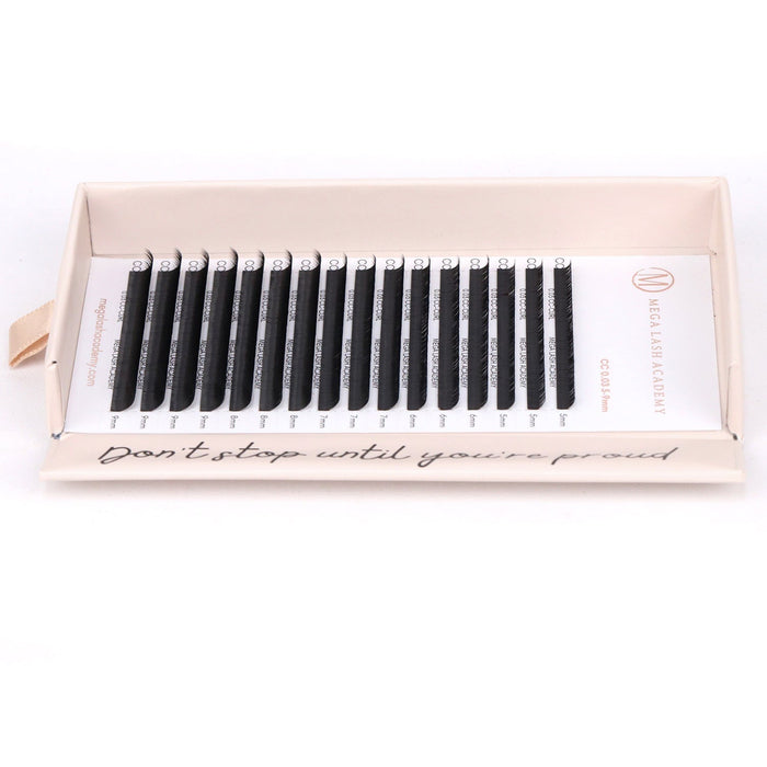 0.03 Cashmere Ultra Dark Volume Lash Trays Mega Lash Academy
