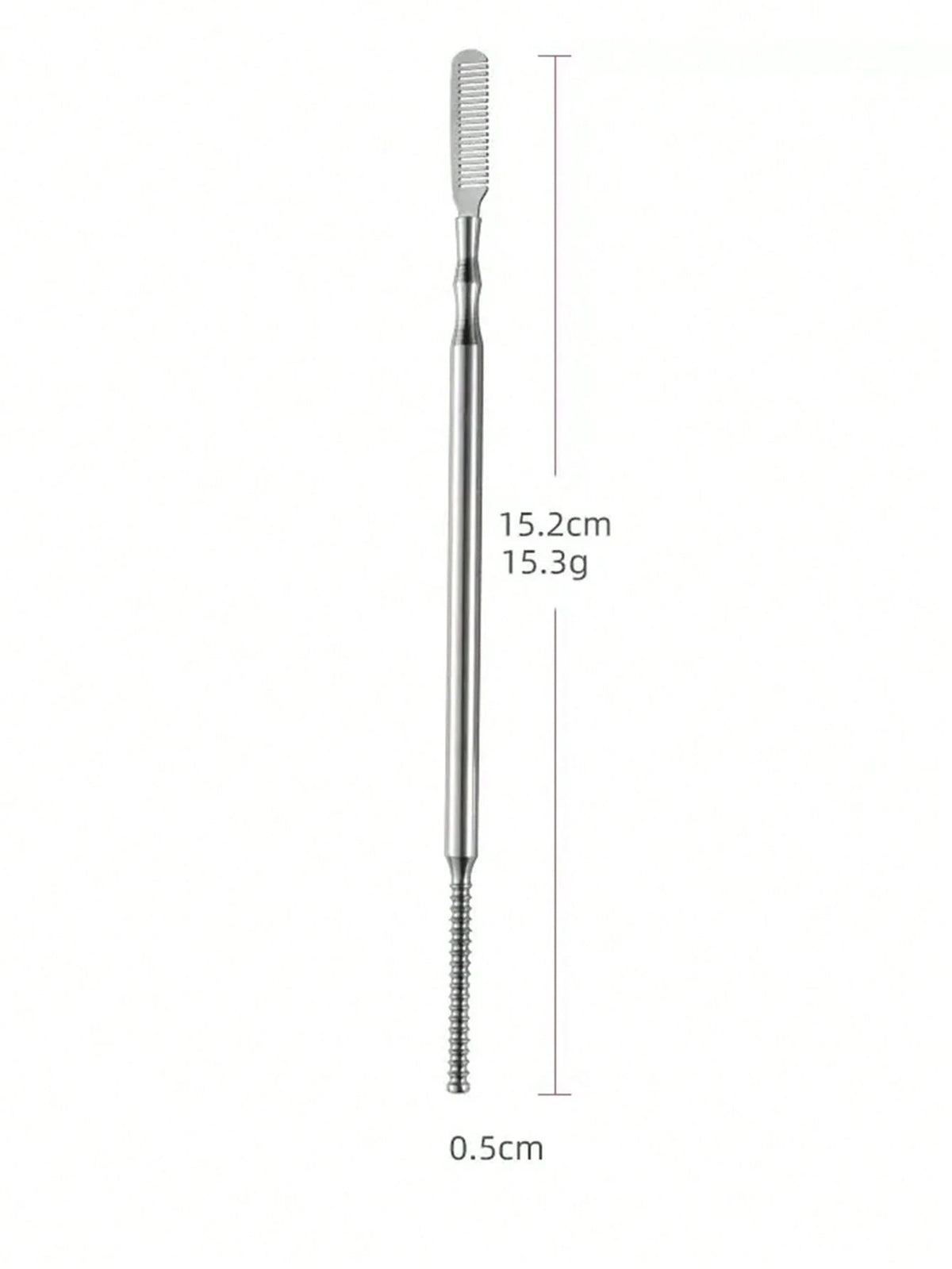 1/2 PCS Heat Curling Eyelash Tools, Stainless Steel Double-Tipped Eyelash Comb, Assistant Comb For Eyelash Bridging By Professional Eyebrow Artists For Organizing Eyelash Curling Rods, Essential Eyela