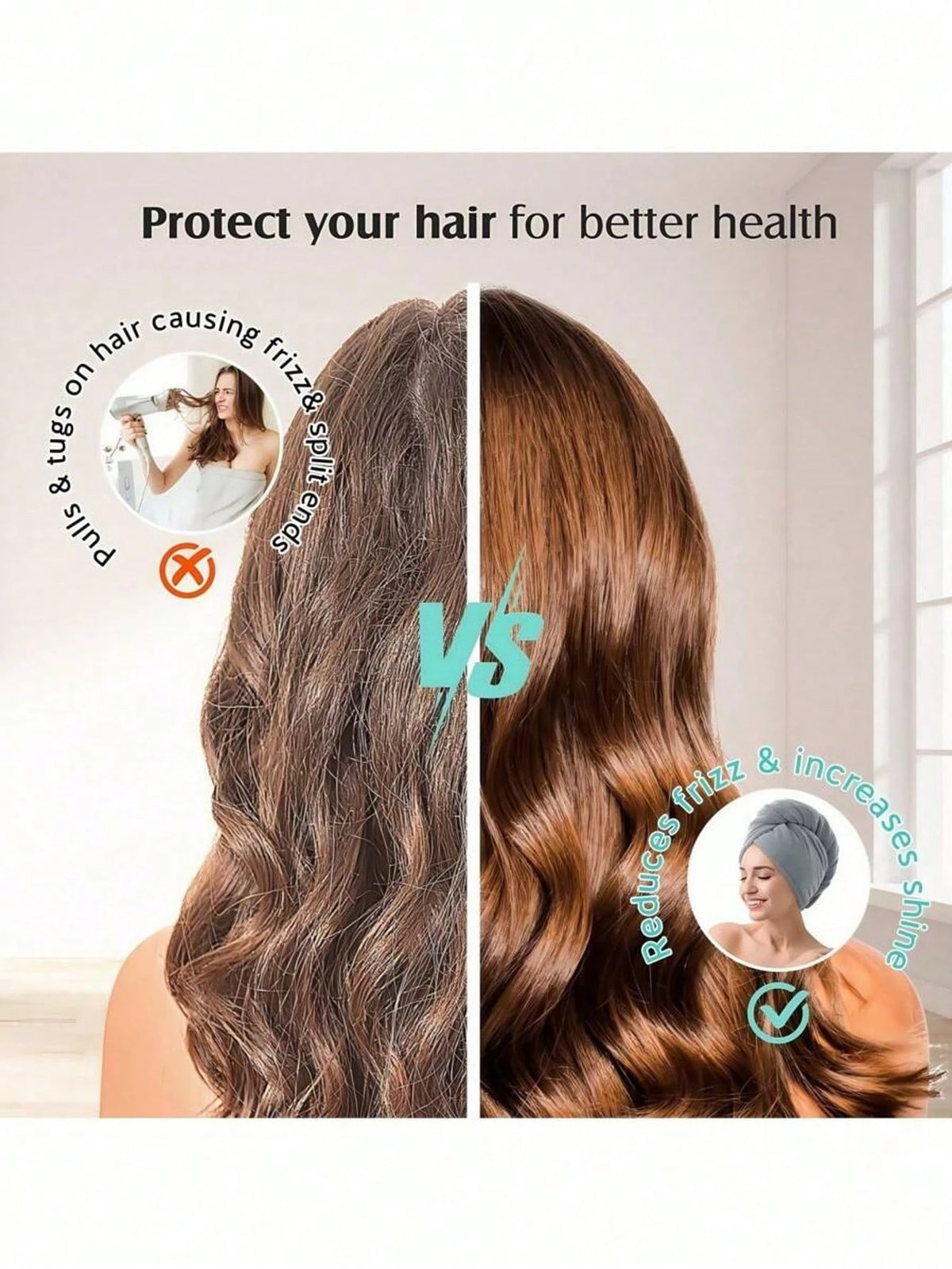 1/3pcs Ultra-Soft Microfiber Hair Towel, Paired With Hair Drying Cap And Coral Fleece Towel, Super Absorbent, Soft And Comfortable, Prevents Hair Dryness And Frizz, Suitable For Home, Bathroom, Family