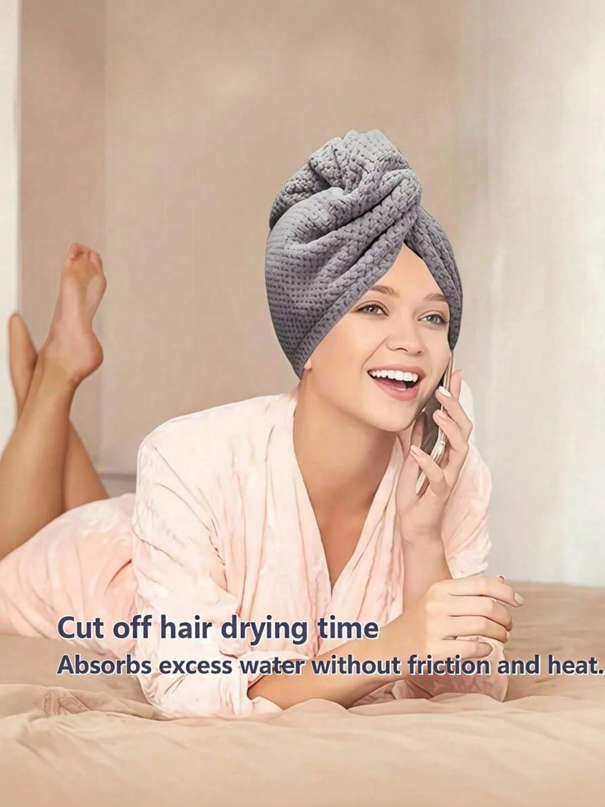 1/3pcs Ultra-Soft Microfiber Hair Towel, Paired With Hair Drying Cap And Coral Fleece Towel, Super Absorbent, Soft And Comfortable, Prevents Hair Dryness And Frizz, Suitable For Home, Bathroom, Family