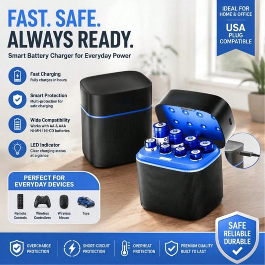 1.5V AA/AAA 7500mwh Rechargeable Batteries, USB Charger- High Capacity, Durable Power Source For Electronic Toys, Remotes, Monitors, Electric Toothbrushes, String Lights, Christmas Decorations, Outdo