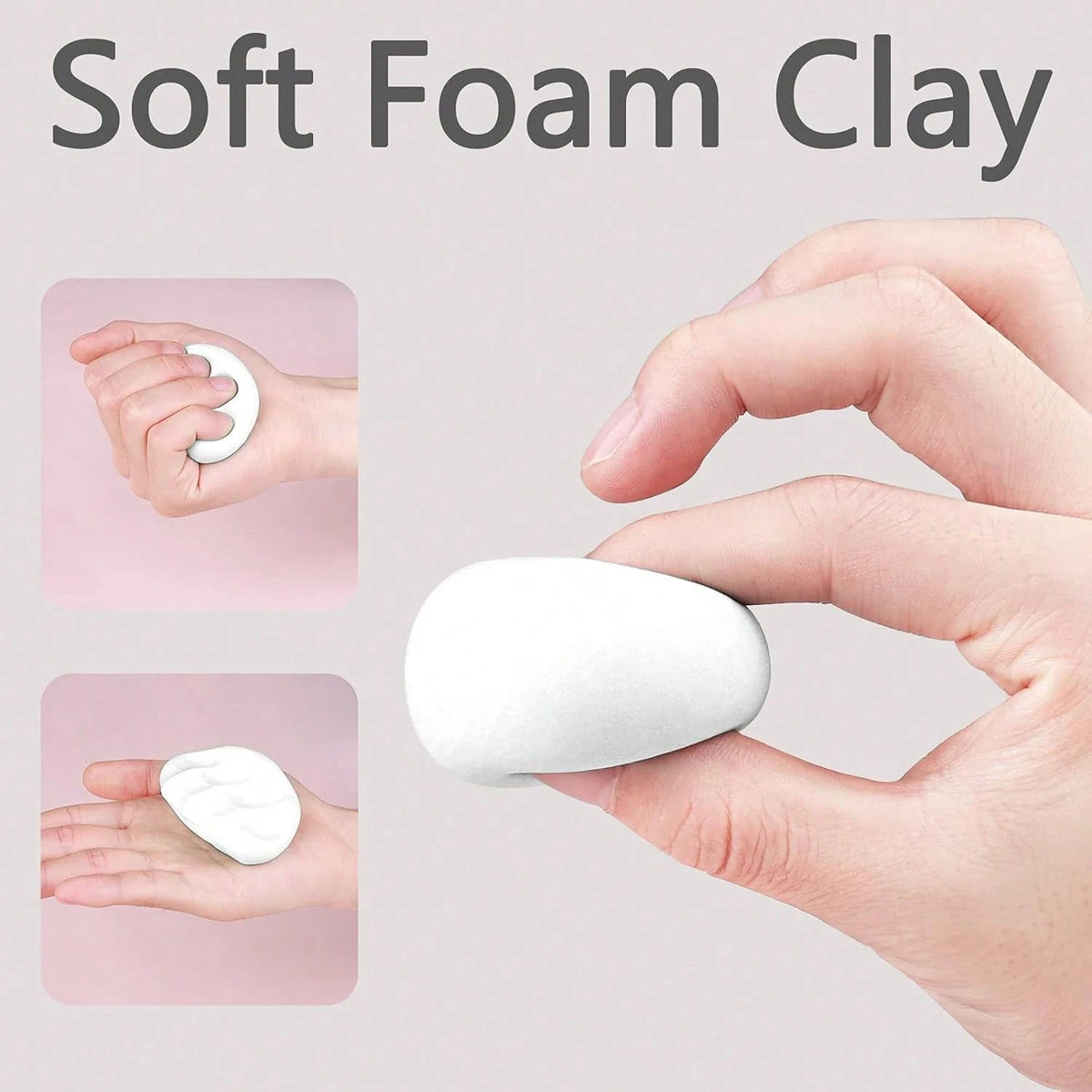 1 Pack Modeling Clay Foam Clay- 1.1 Lbs Air Dry Clay Super Light Magic Clay, Perfect Gift For Boys And Girls