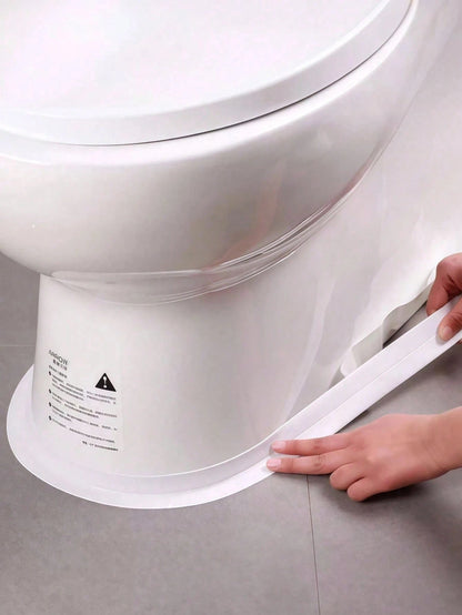1 Roll PVC Waterproof Sealing Tape, Self-Adhesive Anti-Crack Strip, Suitable For Sinks And Stoves, Floor Corner Gap Stickers, Moisture-Proof And Mold-Resistant, Suitable For Kitchen, Bathroom, Toilet