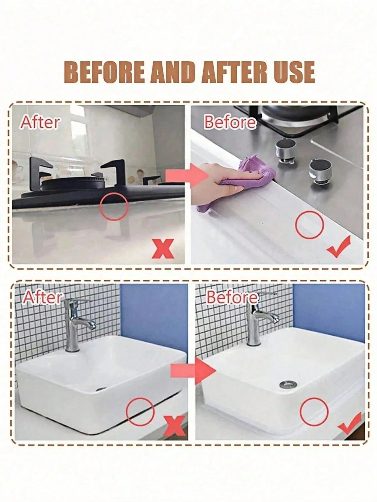 1 Roll PVC Waterproof Sealing Tape, Self-Adhesive Anti-Crack Strip, Suitable For Sinks And Stoves, Floor Corner Gap Stickers, Moisture-Proof And Mold-Resistant, Suitable For Kitchen, Bathroom, Toilet
