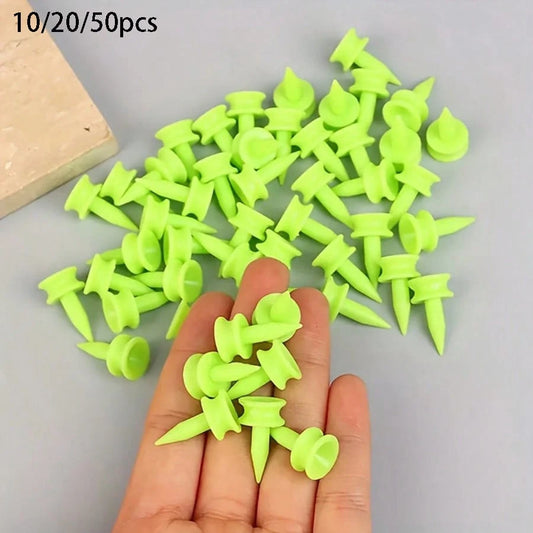 10/20/50pcs Golf Spikes, Rubber & Plastic Golf Tee, Suitable For Golf Sports