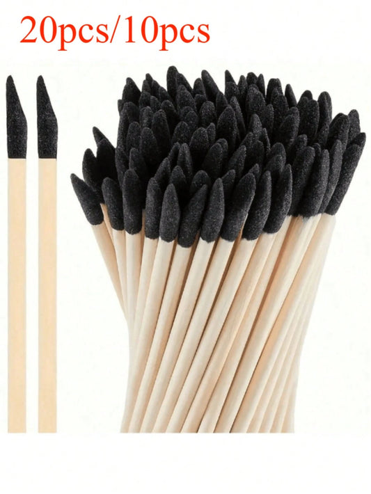 10/20 Sandpaper Sticks, Double-Ended Sandpaper Strips, Matchstick-Thin Polishing Rods, Perfect For Sanding Plastic Models, Wooden Crafts, Etc. Fine Sanding, Versatile Use. Suitable For Plastic Model E
