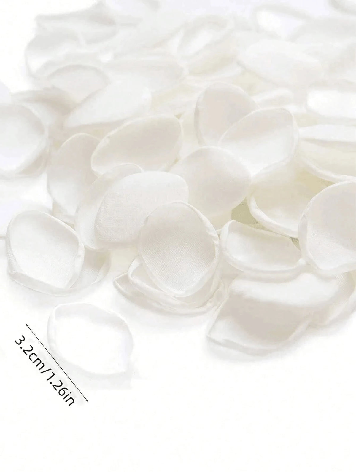 100/200/350pcs White Artificial Silk Rose Petals, Suitable For Wedding, Bridal Shower, Party, Aisle Decor