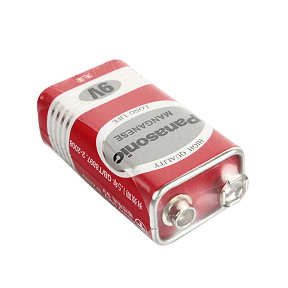 100% Genuine Panasonic 6F22ND 9V Alkaline Battery, Mercury-Free Long-Lasting, Suitable For Smoke Detectors/Clocks/Wireless Microphones