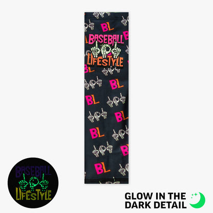 Black armsleeve with glow-in-the-dark "101 Skeleton" detail