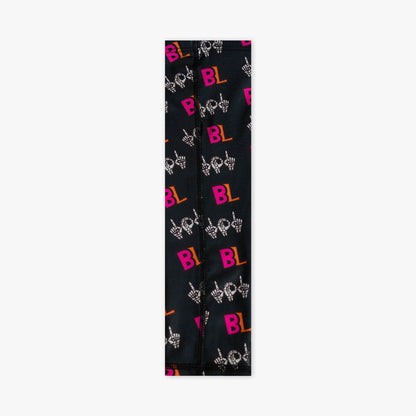 Black youth armsleeve with "101 Skeleton" design