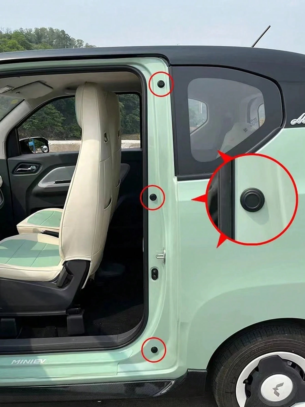10pcs Car Door Soundproofing Shock-Absorbing Pad