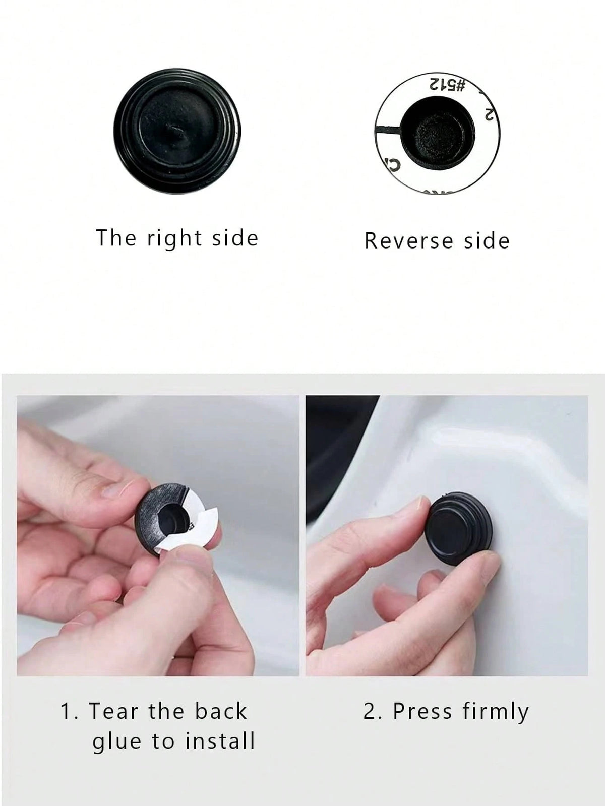 10pcs Car Door Soundproofing Shock-Absorbing Pad