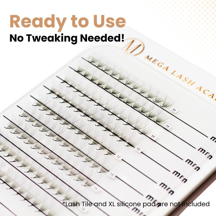 12D Mix Rapid Promade Fans® - 500 Fans Promade Fans Mega Lash Academy