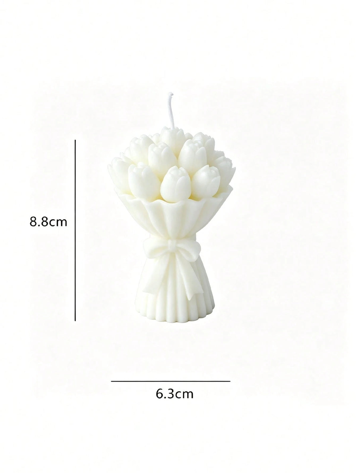 12pcs/6pcs/2pcs Tulip Bouquet Soy Wax Candles, Cute Aesthetic Style, Romantic Floral Indoor Decor Suitable For Bedroom, Gift/Birthday/Desk, Home Decor, Baby Shower Favors, Bedroom Bedside Fragrance, H