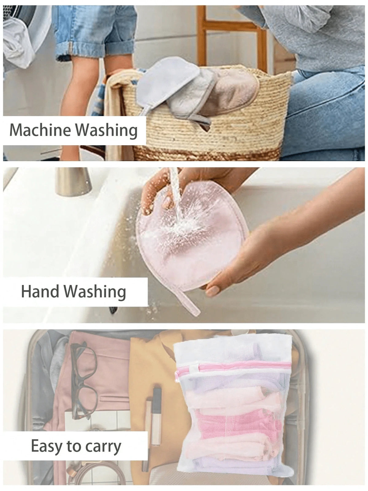 12pcs Soft Microfiber Facial, With Hanging Loop, Gentle On Skin, Reusable And Washable. Suitable For Christmas, Winter, Pink, Graduation, Birthday, Holiday, Summer, Autumn, Y2K, Fashion, Women's Mak