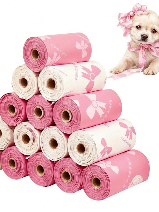 15/60/120pcs Dog Poop Bags, Leak-Proof Pet Waste Bags, Suitable For Outdoor Walks, Suitable For Dogs And Cats, Multi-Purpose Cleaning Bags, Trash Can Replacement Bags, Pet Waste Bags, Thickened Dog Po