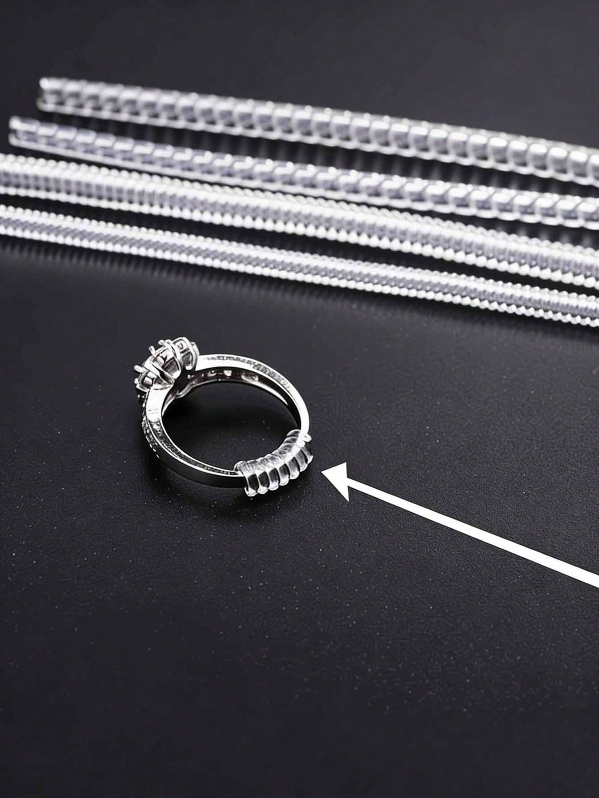 16pcs Ring Sizer Set/Adjustable Invisible Rubber Pads/Suitable For Resizing Loose Rings