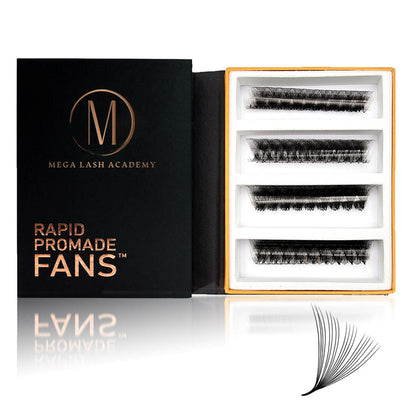18D Mix Rapid Promade Fans® - 500 Fans Promade Fans Mega Lash Academy