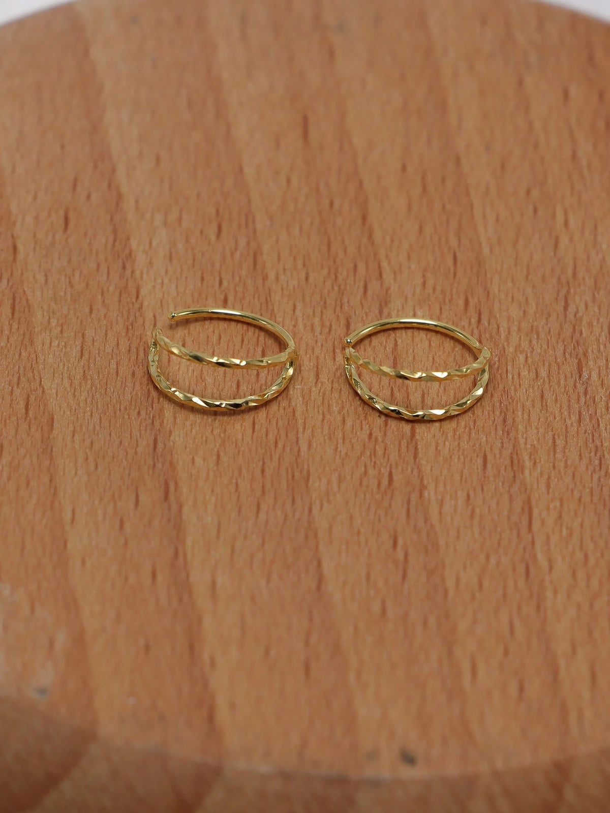 1pc 20G 9mm 925 Sterling Silver Nose Ring Earring Cartilage Piercing Septum Ring Snap Ring Soft Cartilage Double Ring Twisted Nose Stud Jewelry