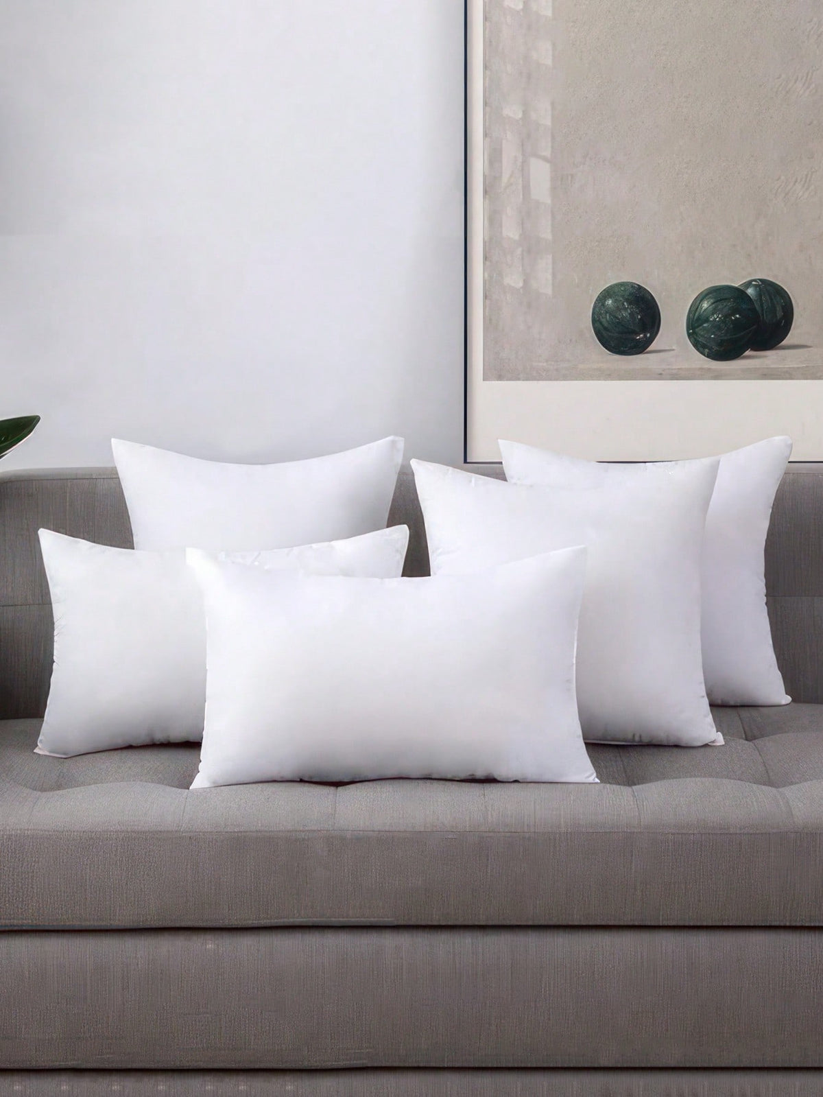 1pc/2pcs/4pcs Super Soft Pillow Cover, Pure White Decorative Pillow Sham,DIY Painting, 17.7"X17.7", 15.7"X15.7", Suitable For Sofa, Living Room, Bedroom Home Decor, Without Pillow Insert