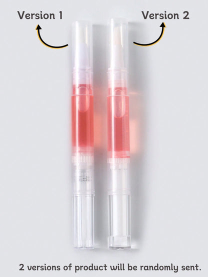 1pc 3ml Cherry Pink Nail Cuticle Care Oil Pen, Botanical Nourishing Oil Moisturizing Nail Edge Care Tool (Random Color)