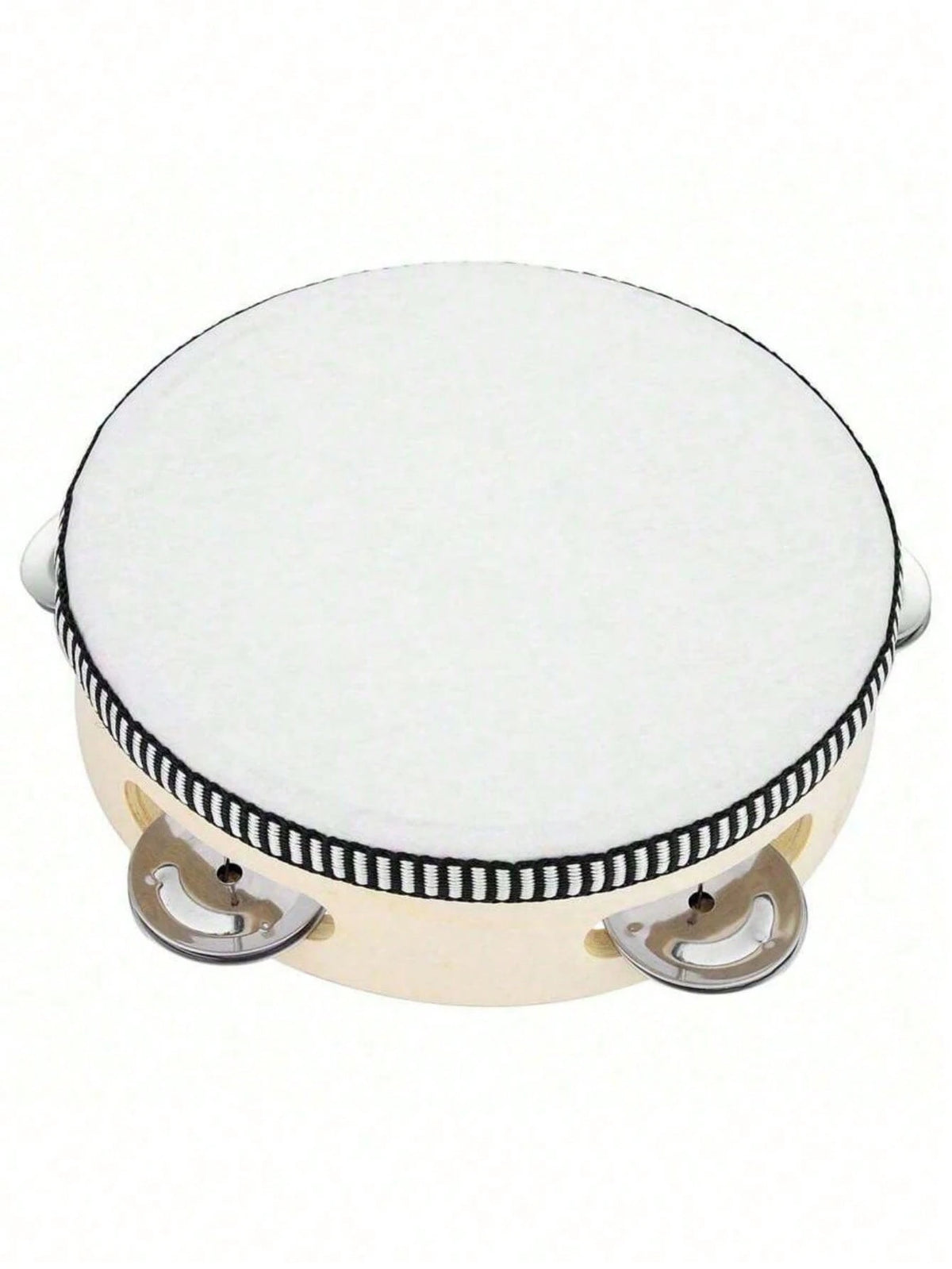 1pc 6-Inch Wooden Hand Drum Musical Instrument, Rhythm Music Education Instrument, Suitable For Wedding Party, Holiday Gathering, Entertainment Party, KTV, Church Celebration, Performance Percussion