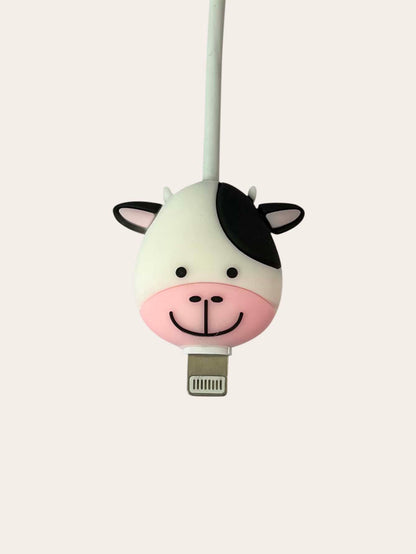 1pc Cow Shaped Data Cable Protector Charger Protector