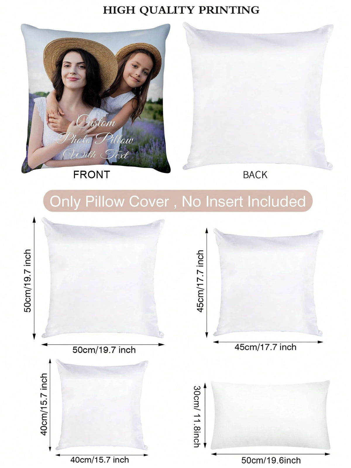 1pc Customized Throw Pillow Cover, DIY Personalized Pillow, Home Decor, Square Printed Cushion Cover, Suitable For Weddings, Pets, Babies, Mother's Day And Other Occasions, Soft And Comfortable, Uniqu