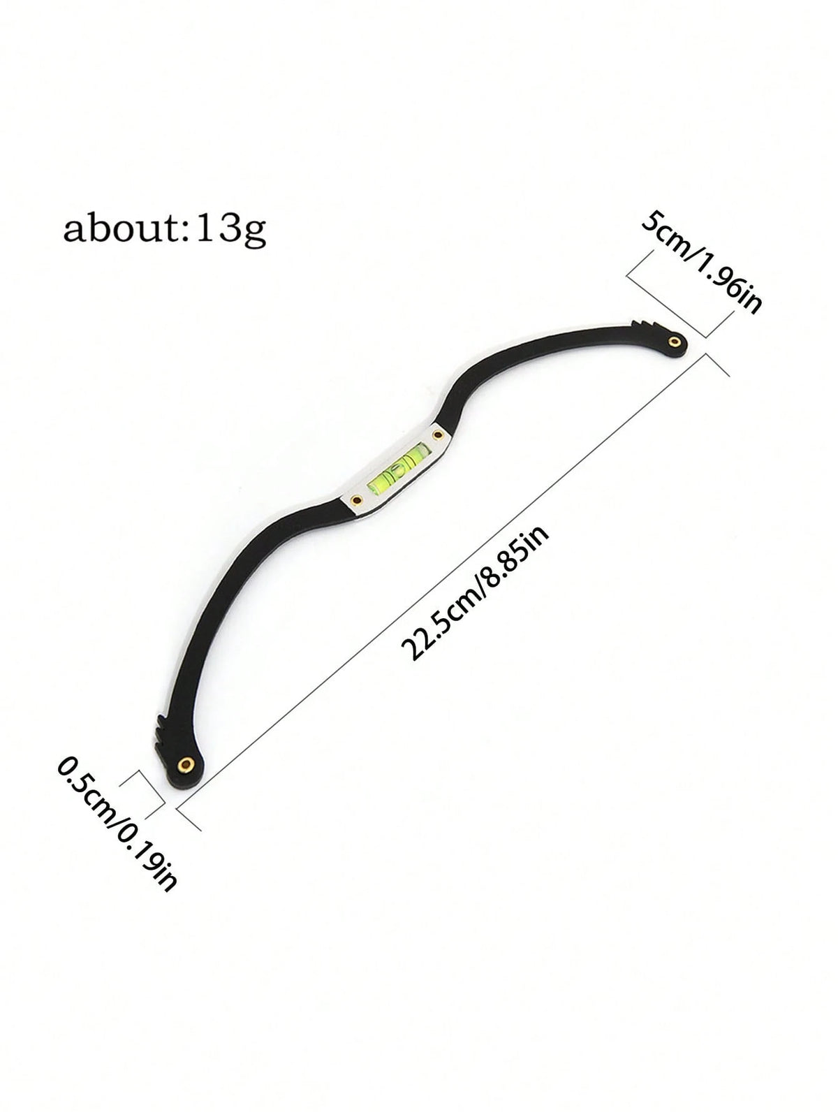 1pc Embroidered Eyebrow Ruler, Horizontal Design, Eyebrow Shaping Template, Symmetrical Eyebrow Template Tool, With Level, Essential Tool For Beauticians