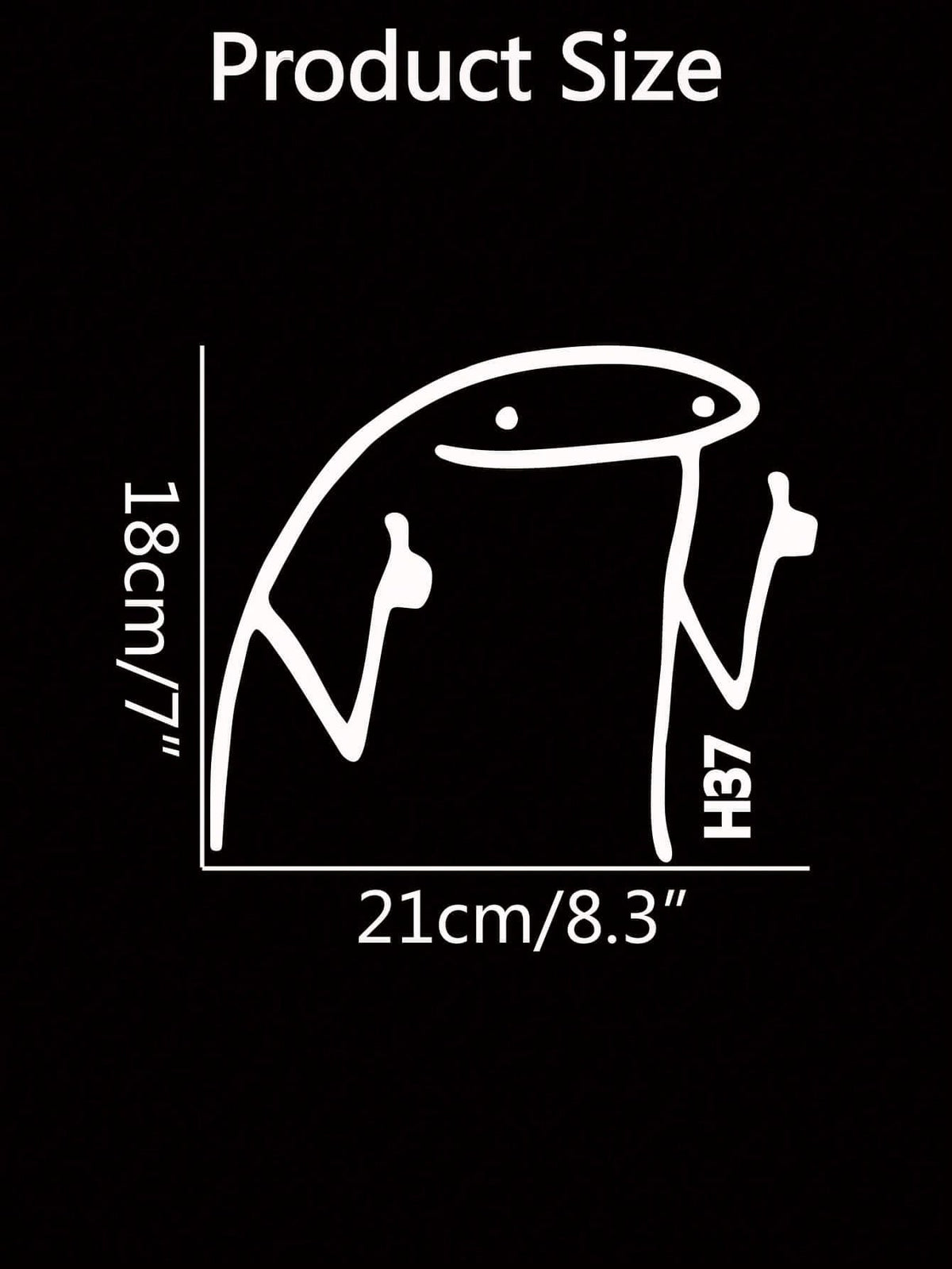 1pc Funny Pattern Car Window Stickers Add Interest To Motorcycle Cars