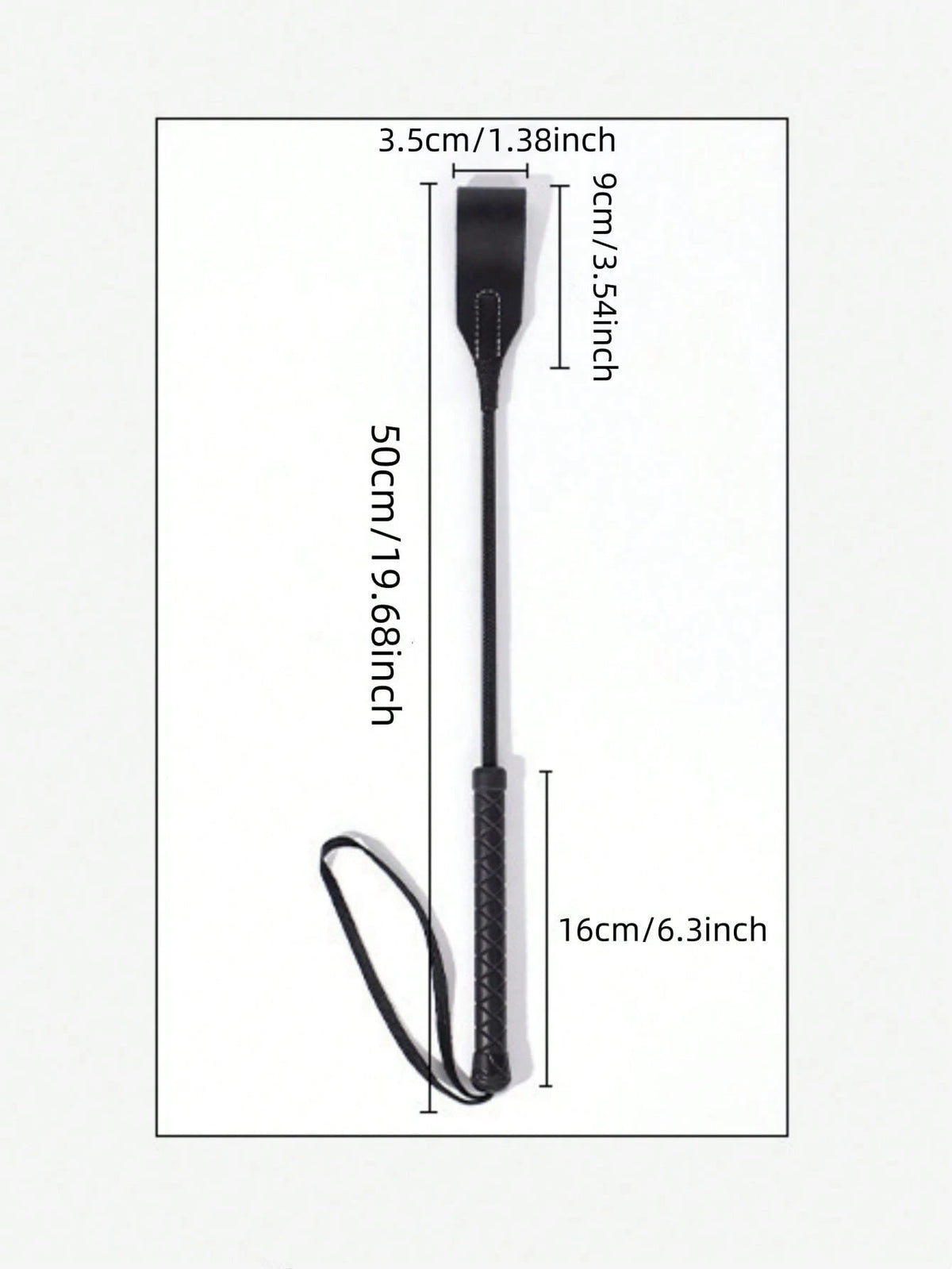 1pc High Quality Genuine Leather Whip- 50cm/19.68inch, Suitable For Equestrian Training And Riding Accessories, Training Artifact