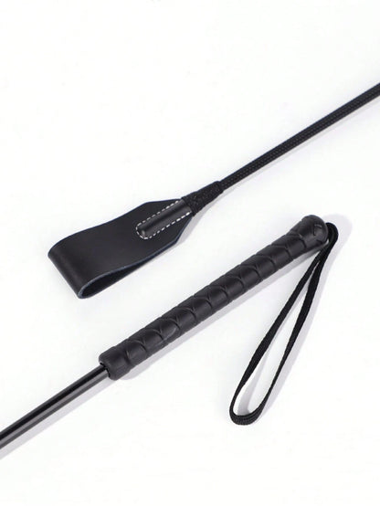 1pc High Quality Genuine Leather Whip- 50cm/19.68inch, Suitable For Equestrian Training And Riding Accessories, Training Artifact