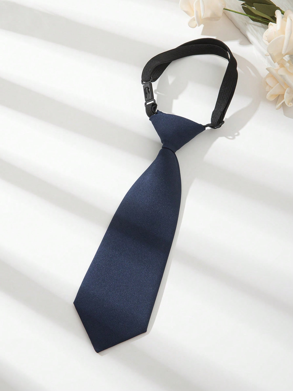 1pc Kids' Plain Color Clip-On Tie, Versatile Short Necktie For Performance, School, Unisex