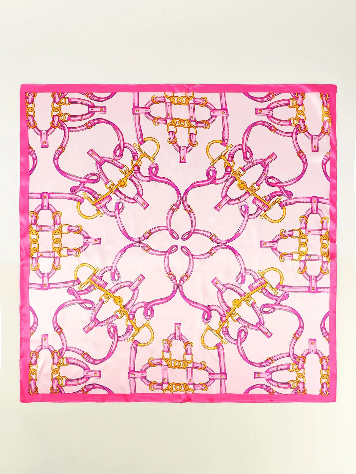 1pc Moonlight Silk Chain Geometric Printed Headband Bandana Scarf Bandana,Hair Band,Head Band Ideal For Dressing Up Your Look