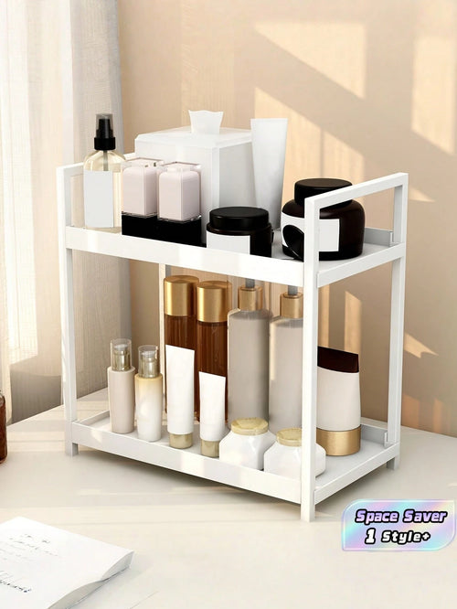 1PC MultiTier SpaceSaving Sturdy Durable EasyClean Multifunctional Versatile Adjustable Cosmetic Organizer Storage Rack Tray Vanity DressingTable Bathroom Bedroom Kitchen HomeDecor HotSearch ForWomen