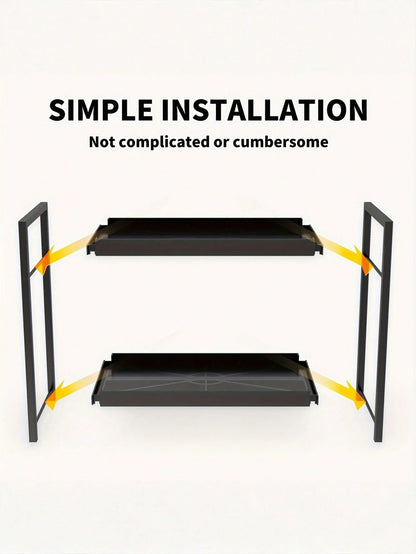 1PC MultiTier SpaceSaving Sturdy Durable EasyClean Multifunctional Versatile Adjustable Cosmetic Organizer Storage Rack Tray Vanity DressingTable Bathroom Bedroom Kitchen HomeDecor HotSearch ForWomen