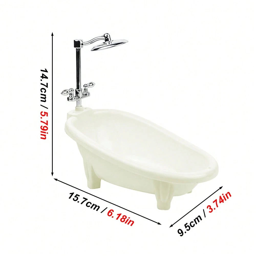 1pc Realistic Reptile & Small Pet Bath Tub, Suitable For Hamsters, Lizards, Turtles, Parrots And Birds, Aquarium And Cage Decor And Cleaning Accessory