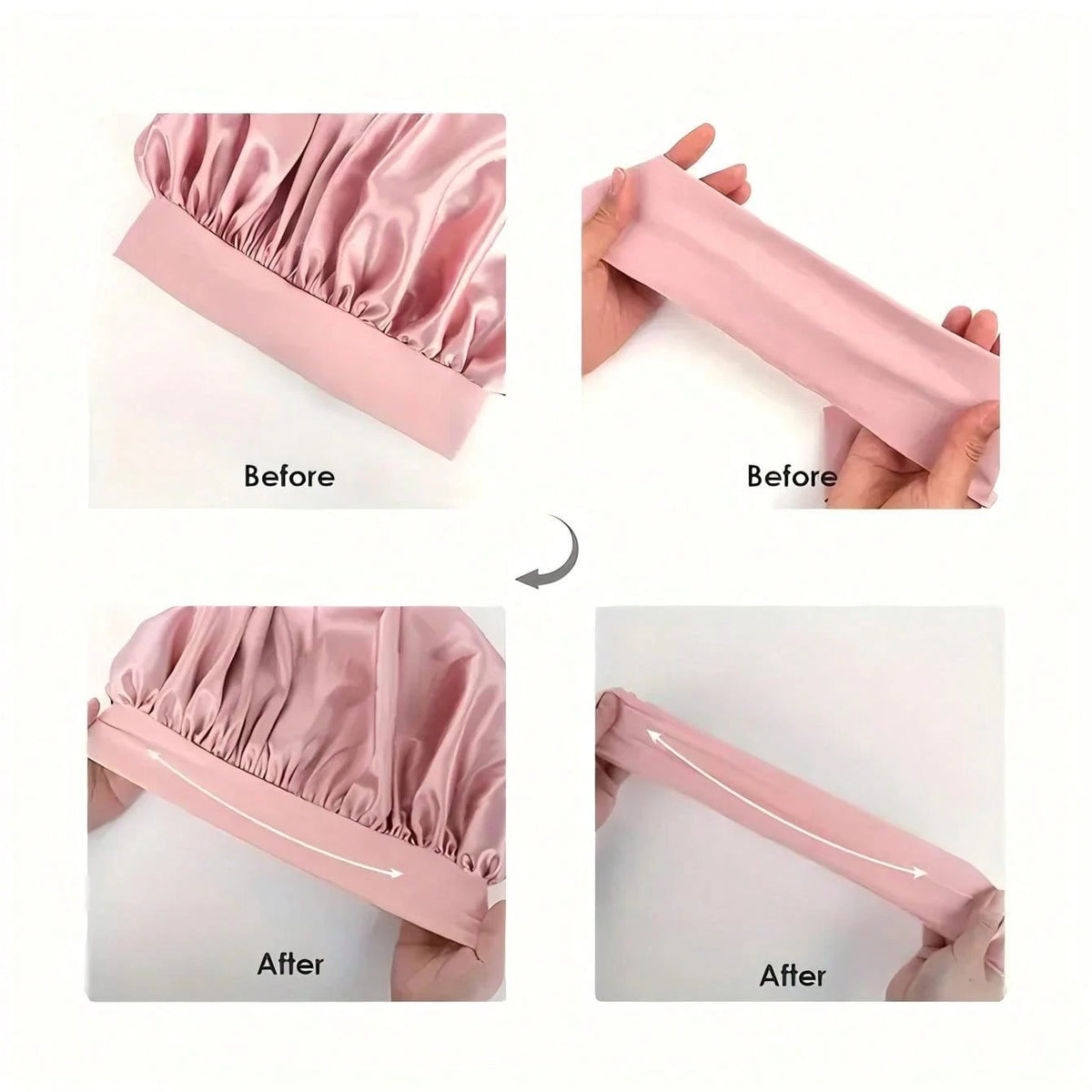 1pc Satin Sleep Cap With Adjustable Bow Tie- Lightweight, For Curly/Braided/Natural Hair, Available In Multiple Colors, Nighttime Hair Care, Soft And Close Fit For Hair, Hair Accessories