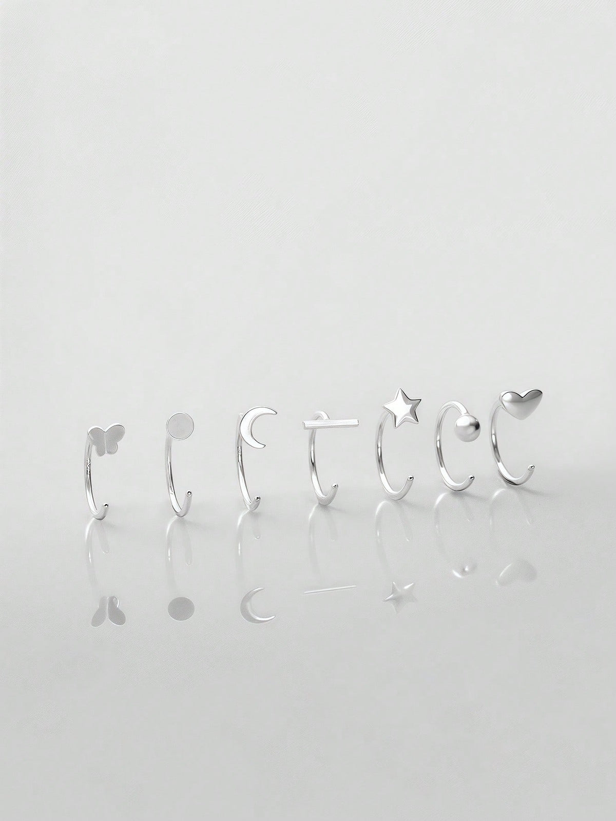 1pc Shiny Silver S925 Flower Petal Nose Ring/Nose Stud/Gold Nose Ring/Silver Nose Ring/Nose Hoop/Ear Cartilage Hoop/Ear Cuff/Small Earring