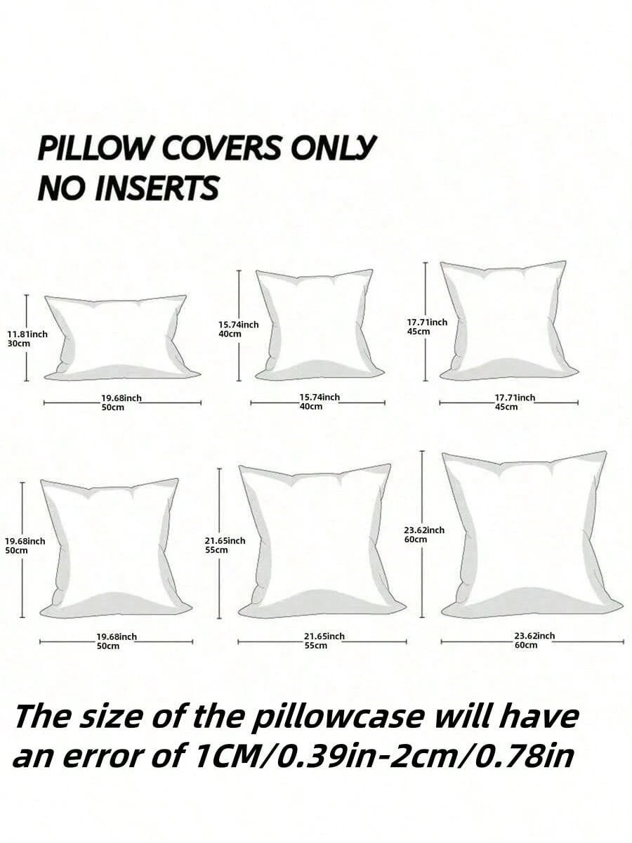 1pc Soft Chenille Decorative Cushion Cover,Luxury Woven Texture Pillow Case For Bed,Living Room Sofa Throw Pillow