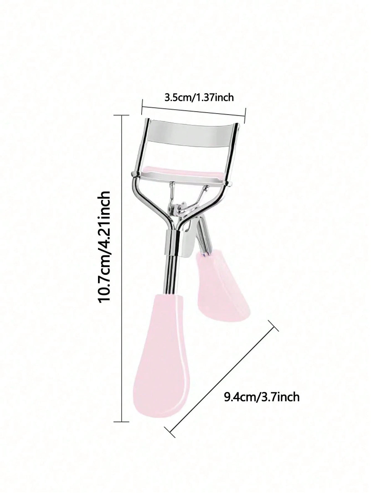 1pc Stainless Steel Eyelash Curler, Makeup Eyelash Curler, False Eyelash Applicator, Makeup Broad Angle Beauty Tool, Soft Texture Won't Pinch Lashes, Long-Lasting Shaping, Comfortable To Use