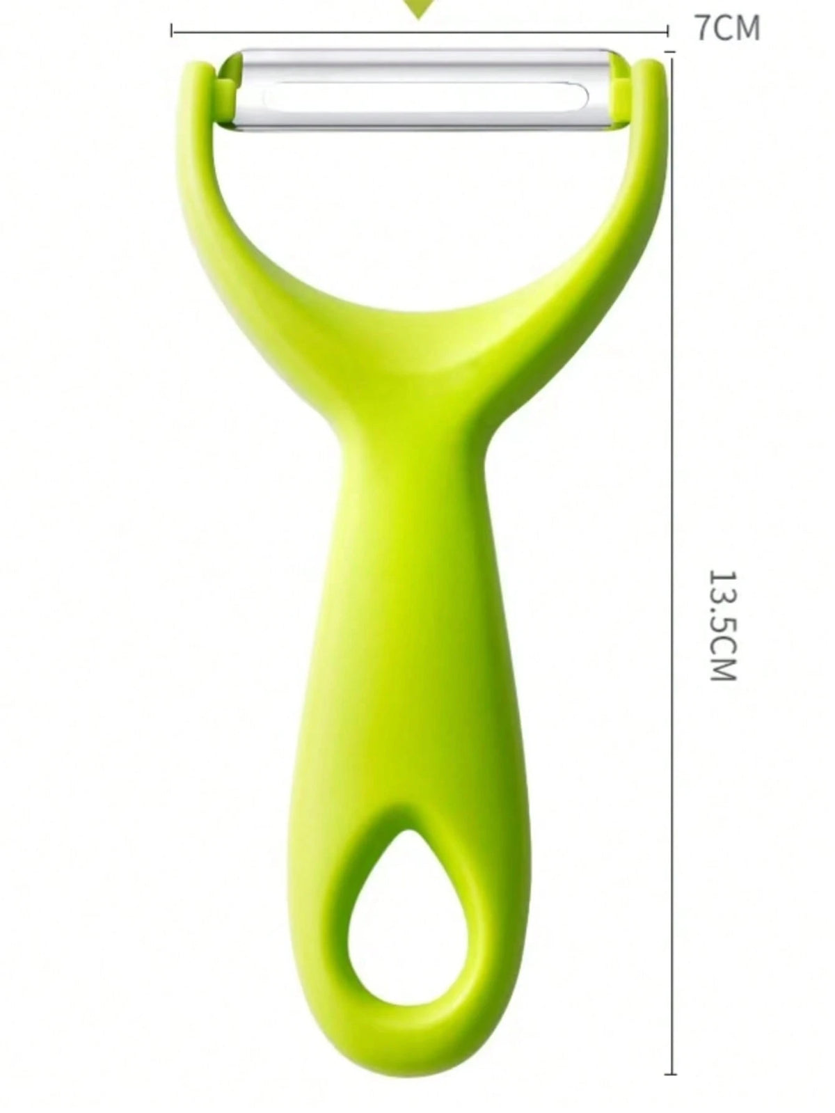 1pc Stainless Steel Vegetable & Fruit Peeler, Multifunctional Peeler For Peeling And Slicing