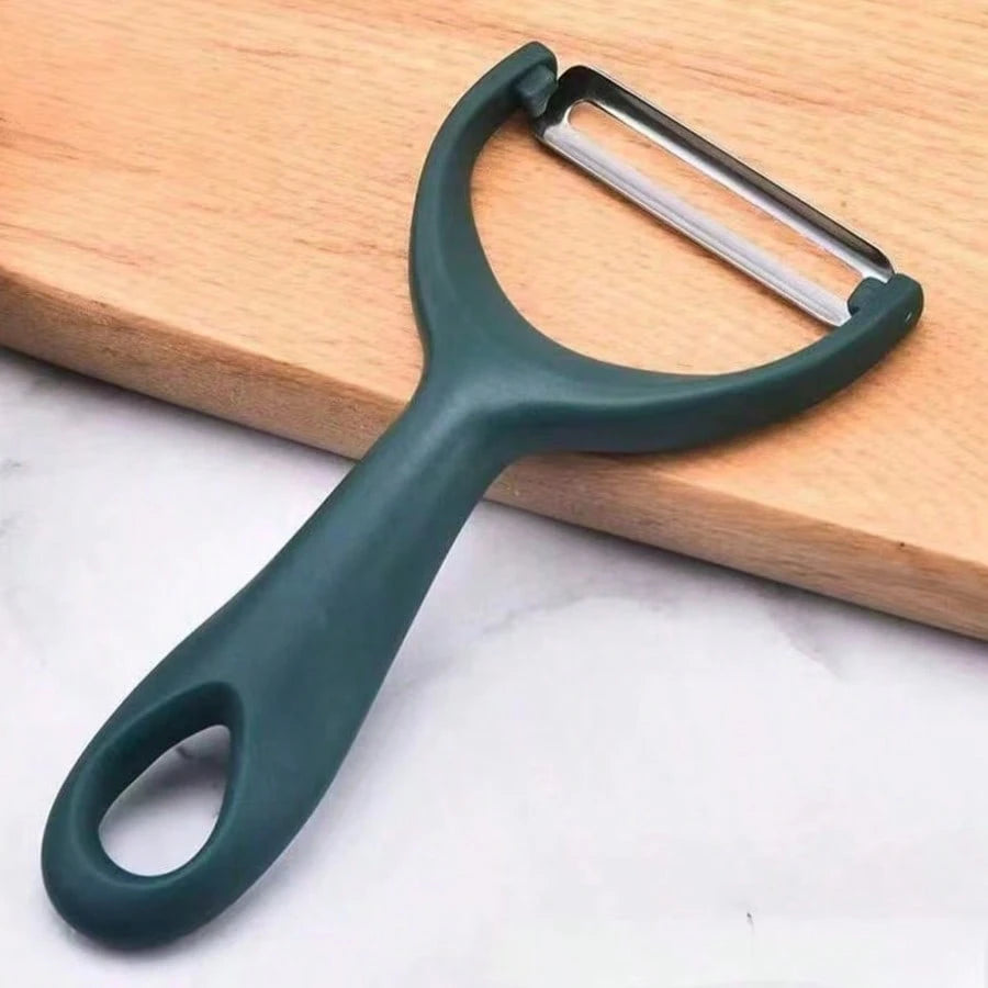 1pc Stainless Steel Vegetable & Fruit Peeler, Multifunctional Peeler For Peeling And Slicing