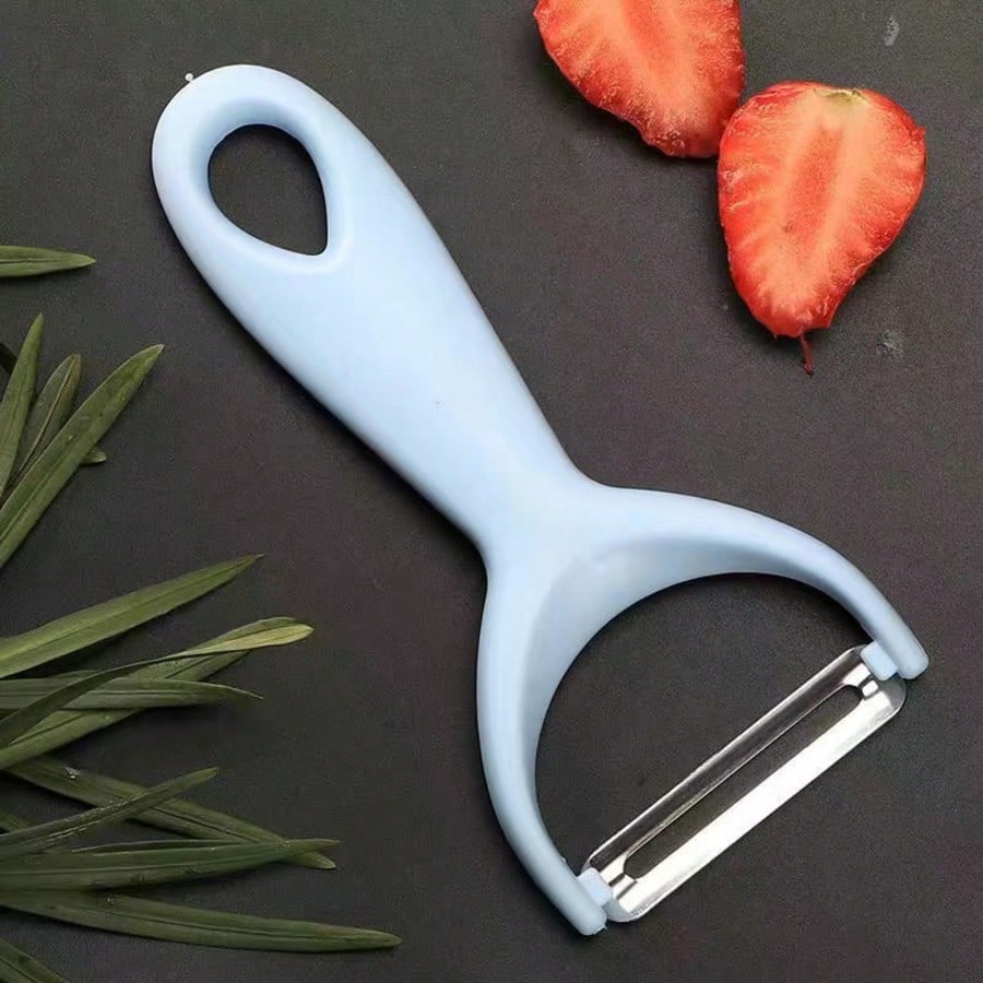 1pc Stainless Steel Vegetable & Fruit Peeler, Multifunctional Peeler For Peeling And Slicing