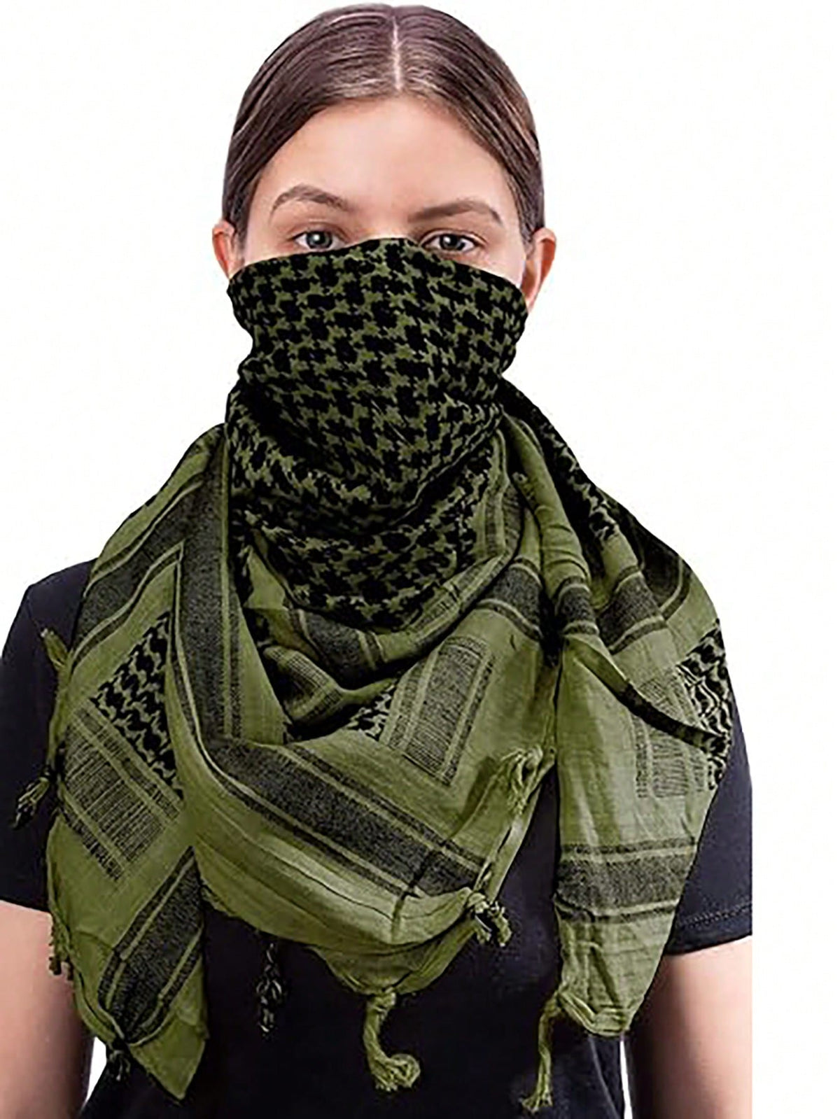 1pc Tactical Desert Military Camo Headwrap, Unisex, Tactical Mesh Camo Scarf, Motorcycle Face Mask, Riding Arab Scarf, Summer Headband, Suitable For Wargames, Sports And Other Outdoor Activities, Hall