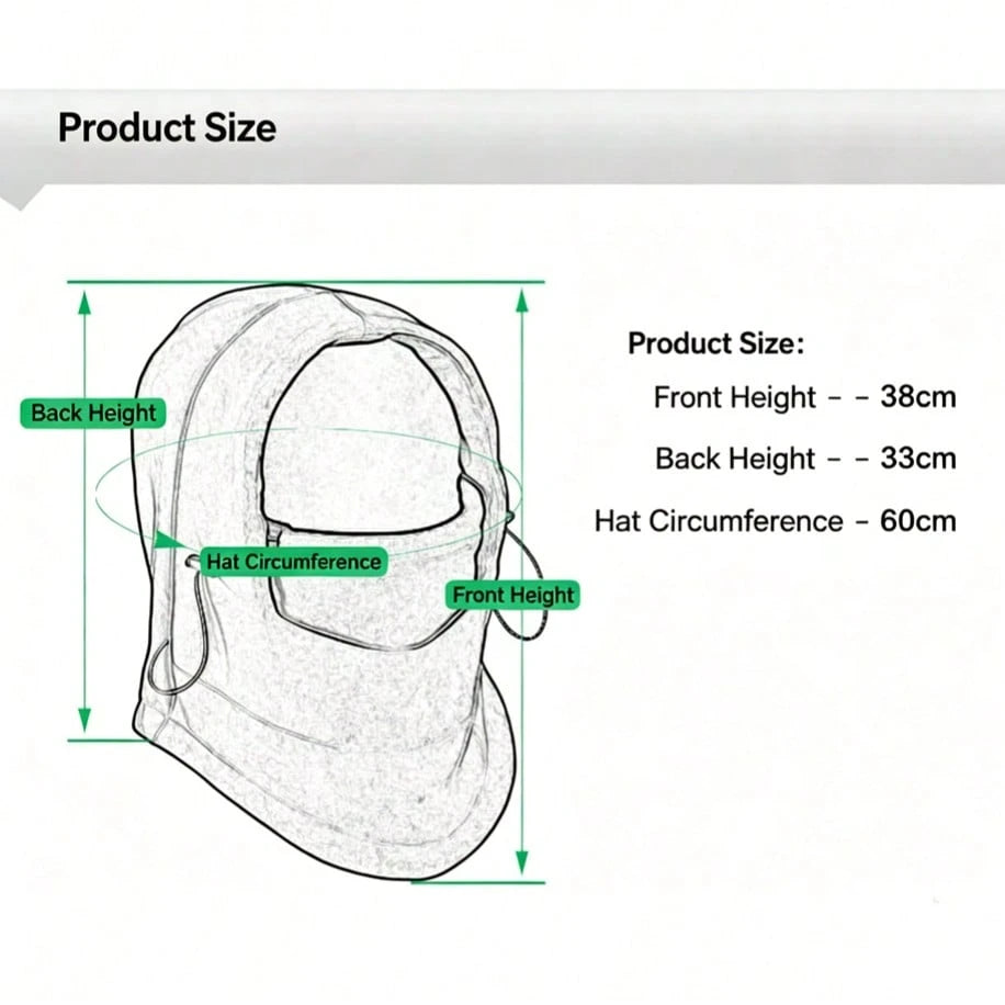 1pc Winter Warm Face Mask Hat Unisex Ear Protection Neck Warmer Windproof Cycling Cold Protection Skiing Ushanka Hat, Regular And Upgraded Versions Available