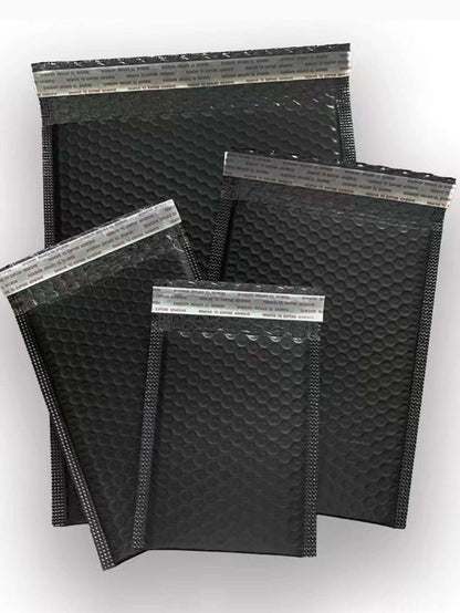 1set/10pcs Black Bubble Mailer Bag Back To School