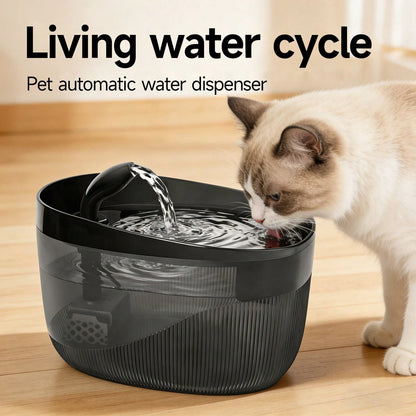 2.2L/74oz/0.58gal Automatic Cat Water Fountain, USB Powered, Multiple Water Supply Modes, Quiet Pump Anti-Dry Burning, 7-Day Healthy Drinking & 1-Day Emergency Water Reserve, Replaceable Filter