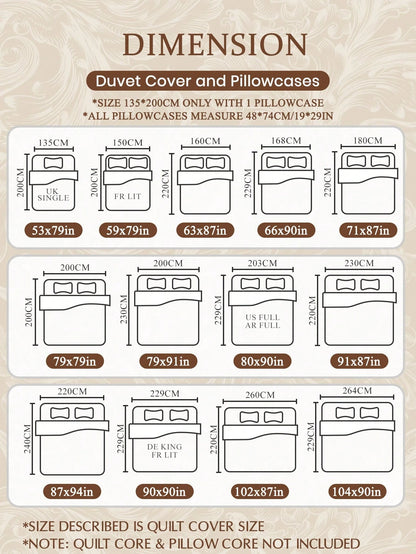 2/3pcs Brown Plaid Print Duvet Cover Set, Bedding Set, Comfortable And Breathable, Lightweight And Anti-Pilling, Machine Washable, Room Decor, Bedroom Decor, Dorm Bedding, All Season, Suitable For Twi