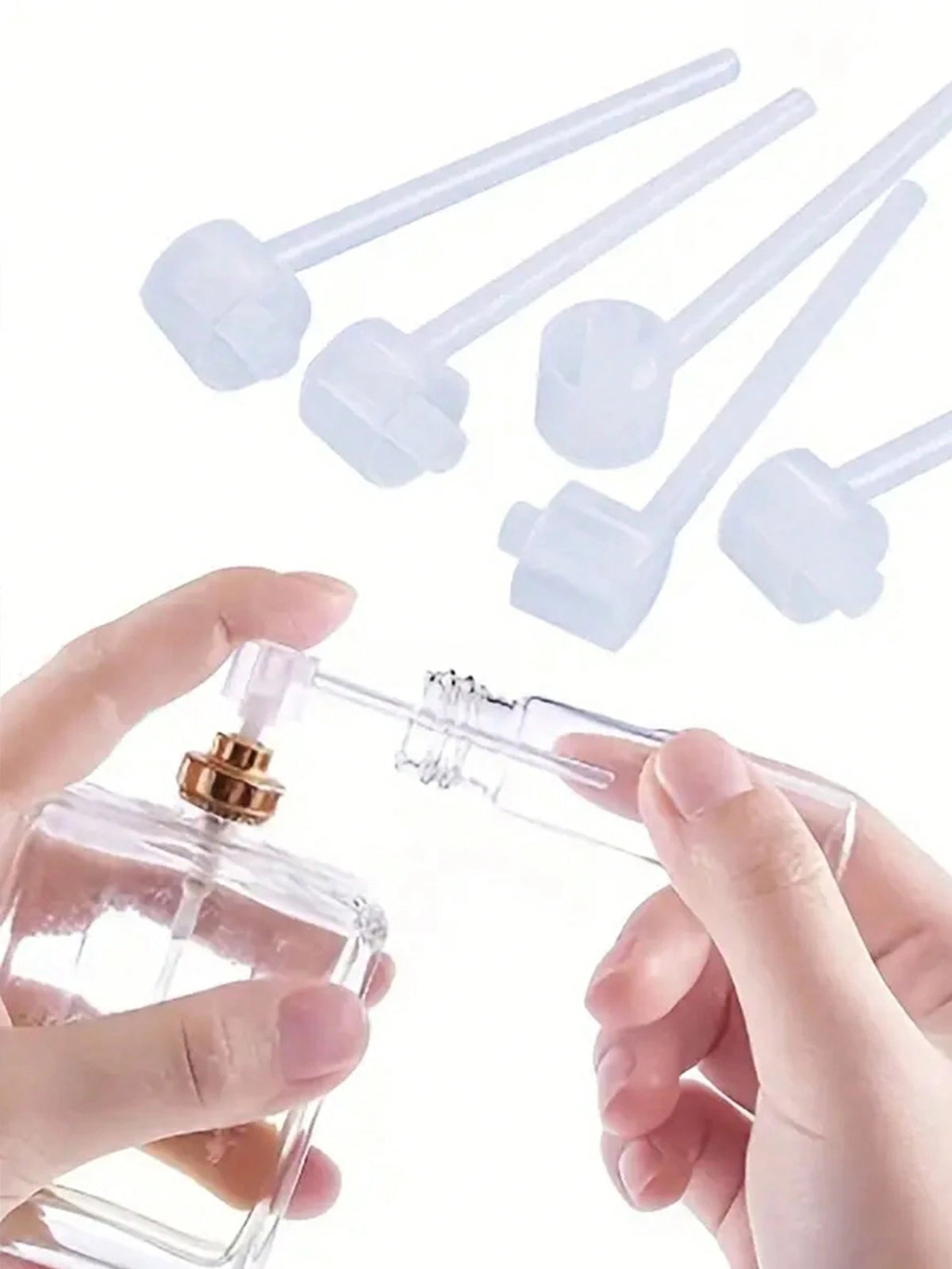 2 Packs Dispensing Tool Portable Bottle Sample Special Dispensing Pump Head Dispensing Artifact Halloween, Spooky, Autumn, Festival, Holiday, Winter, Holiday, Festival, Aromatherapy, House Freshener